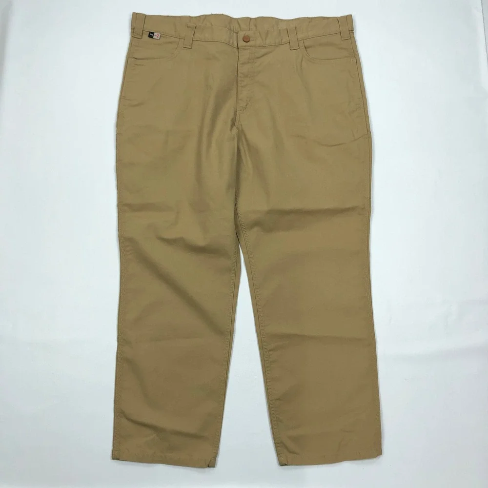 Carhartt FR Rugged Flex Relaxed Fit Work Pants Khaki 42x30 104204 CAT 2